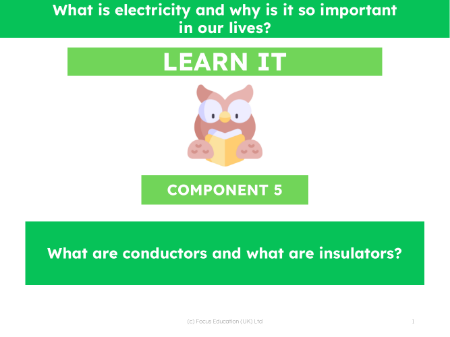 What are conductors and what are insulators? - Presentation