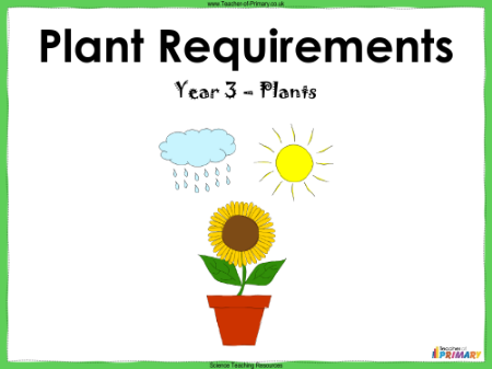 Plant Requirements - PowerPoint