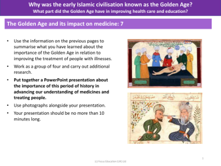 Presentation - The importance of Golden Age in advancing our understanding of medicine and treating people - Year 5