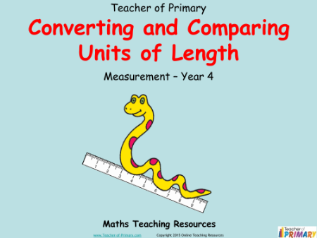Converting and Comparing Units of Length - PowerPoint
