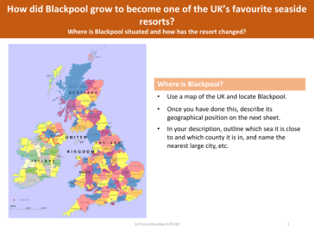 Where is Blackpool? - Blackpool - Year 5