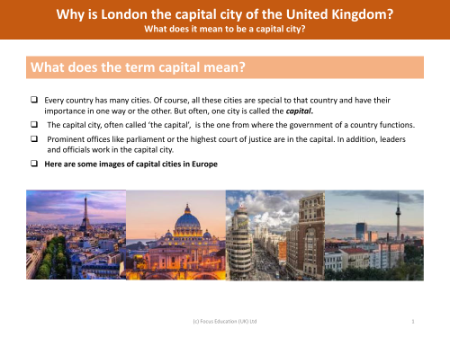 Capital cities - Info sheet