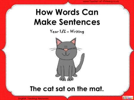 How Words Make Sentences - PowerPoint