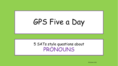 Pronouns SATs Style Questions