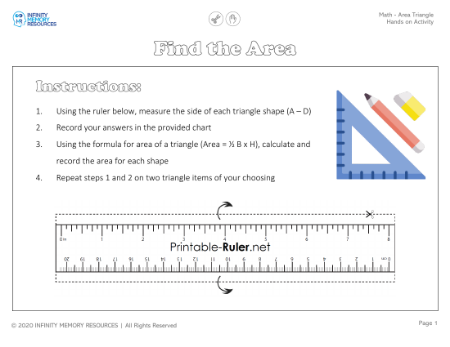 Area Triangle - Hands on Activity