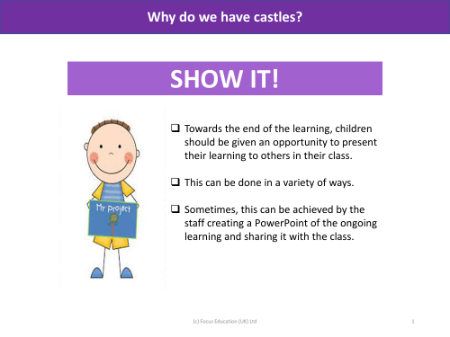 Show it! Group presentation - Castles - Year 1