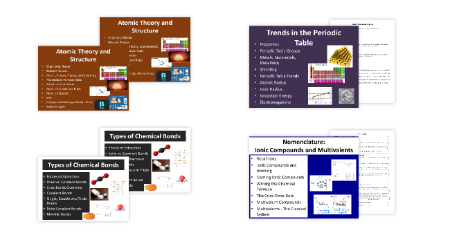 Matter, Chemical Trends, and Chemical Bonds - Unit