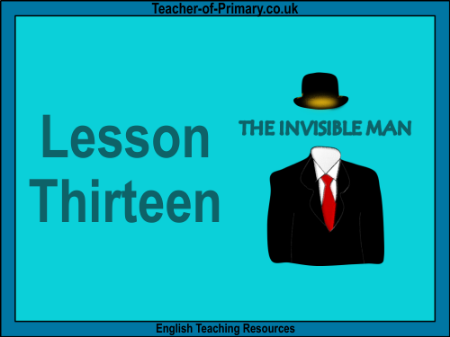 The Invisible Man - Lesson 13 - PowerPoint