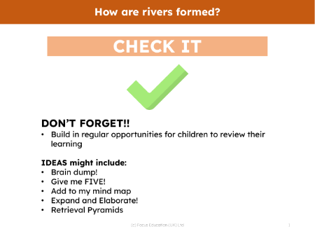 Check it! - Rivers - 2nd Grade