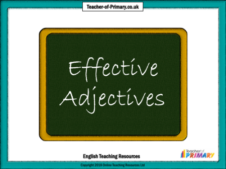 Effective Adjectives - PowerPoint