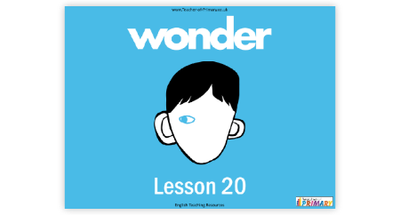 Wonder Lesson 20: Halloween, School Photos and Cheese Touch
