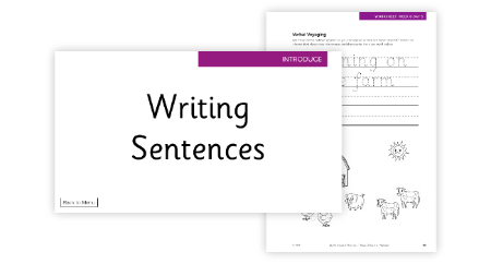 Phonics Phase 3, Week 8 - Lesson 5 Writing Sentences