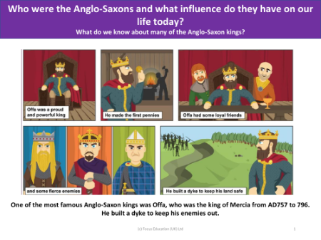 Images of King Offa - Anglo-Saxons - Year 5