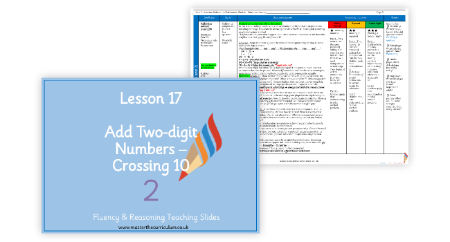 Add two-digit numbers crossing 10