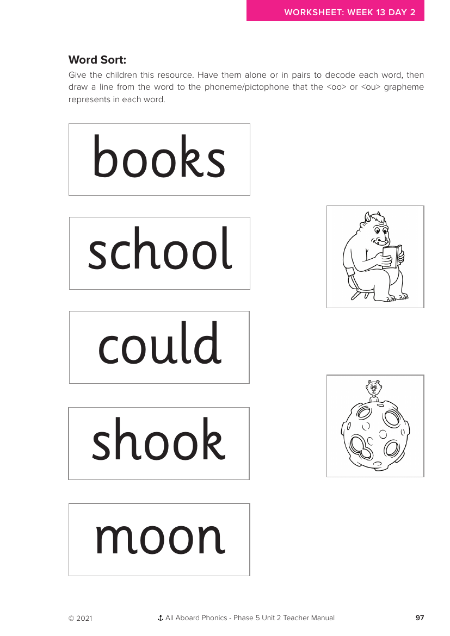 Word Sort activity - Worksheet  