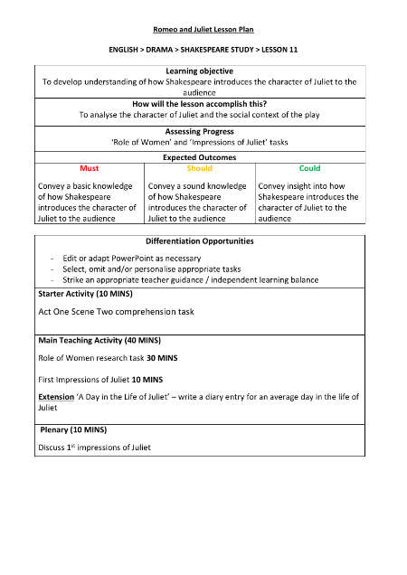 Writing Up Notes - Lesson Plan