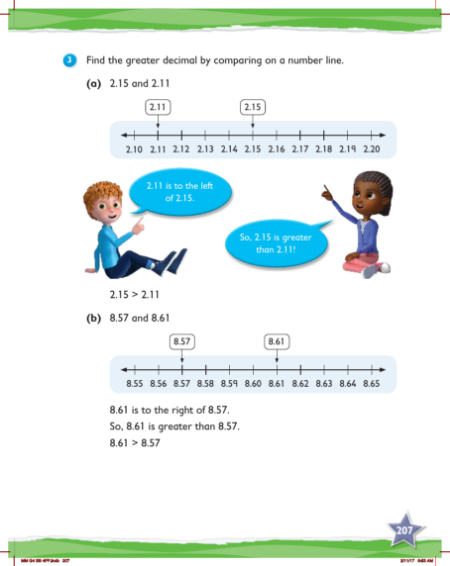 Learn together, Comparing and ordering decimals (3)
