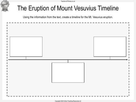 Eruption of Mount Vesuvius Worksheet Silver