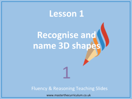 Geometry Shape - Recognise and name 3D shapes - Presentation