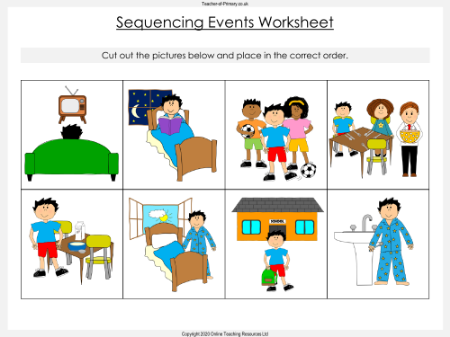 Sequencing Events - Worksheet