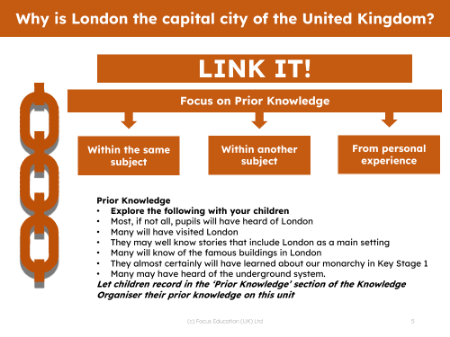 Link it! Prior knowledge - London - 2nd Grade
