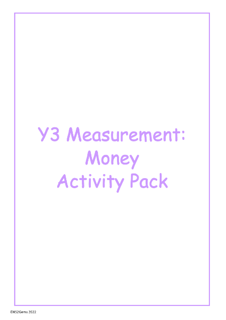 Money worksheet