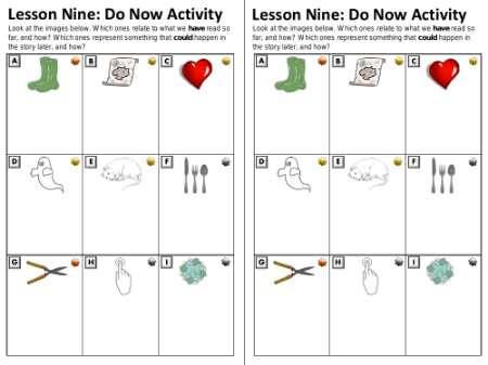 The Curious Incident of the Dog in the Night-time - Lesson 9 - Worksheet