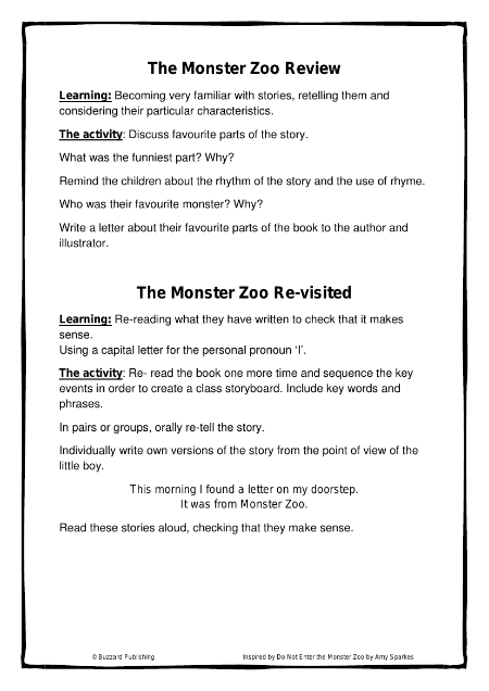 Inspired by: Monster Zoo - Week 6