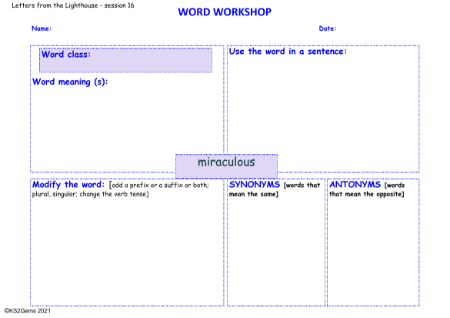 5. Word Workshop