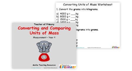 Converting and Comparing Units of Mass