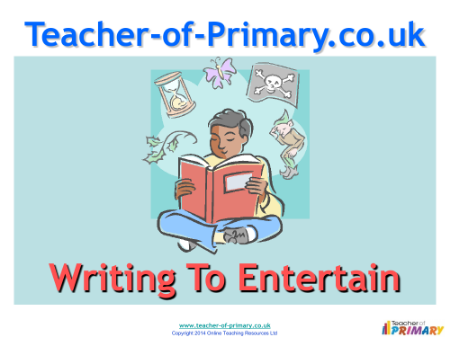 Writing to Entertain - Lesson 1 - Punctuation PowerPoint