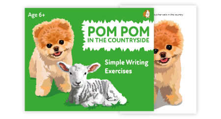‘Pom Pom In The Countryside’ A Fun Writing And Drawing Activity (4 years +)