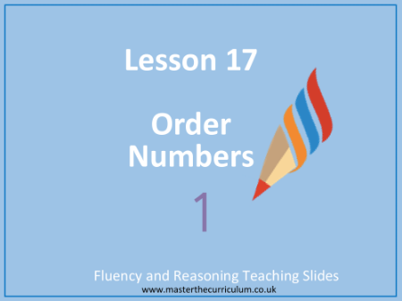 Place value within 10 - Order numbers - Presentation