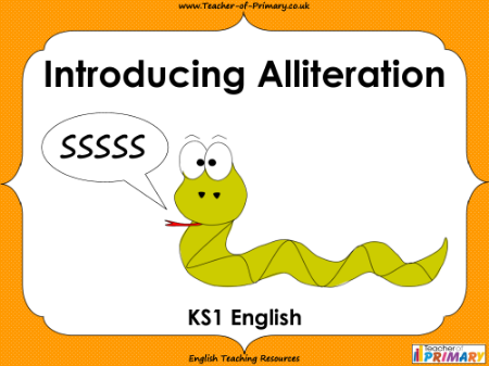 Introducing Alliteration   Elementary School - PowerPoint
