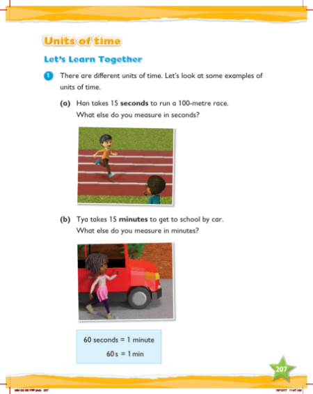Max Maths, Year 3, Learn together, Units of time (1)