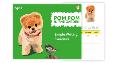 ‘Pom Pom In The Garden’ A Fun Writing And Drawing Activity (4 +)