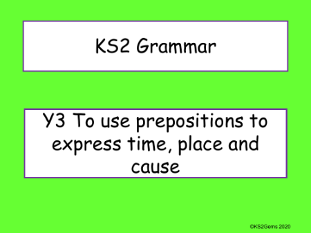 Prepositions Presentation