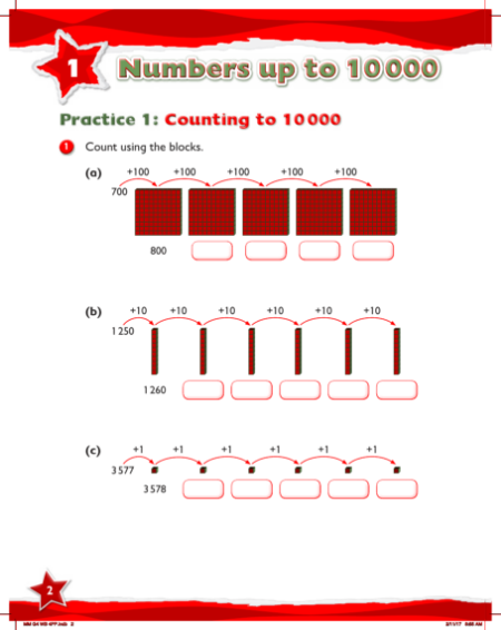 Max Maths, Year 4, Work Book, Counting to 10000