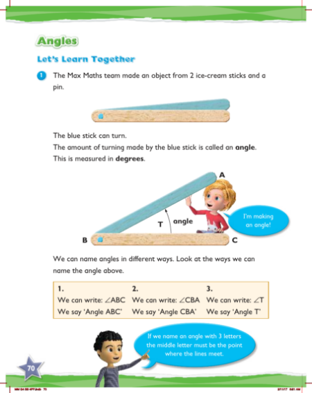 Max Maths, Year 4, Learn together, Angles (1)