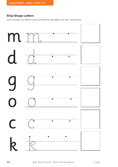 Ship-Shape Letters activity - Worksheet 