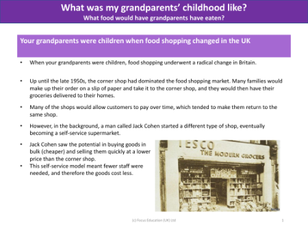 How food shopping changed
