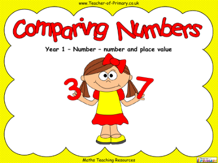 Comparing Numbers within 10 - PowerPoint