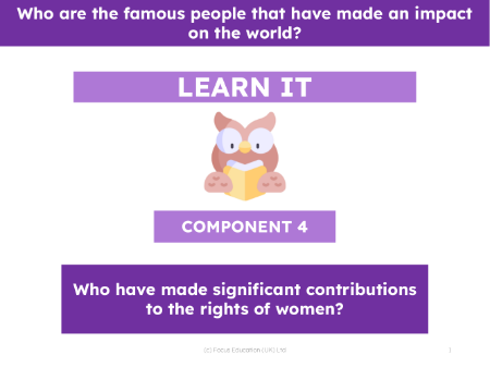 Who have made significant contributions to the rights of women? - Presentation