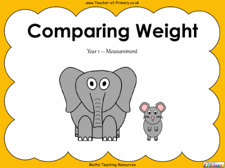 Comparing Weight - PowerPoint