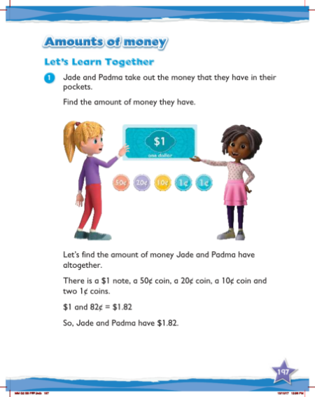 Max Maths, Year 2, Learn together, Amounts of money (1)