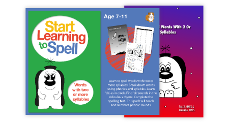 Learn To Spell Words With 2 Or More Syllables: Learn To Spell With Phonics (7-11)
