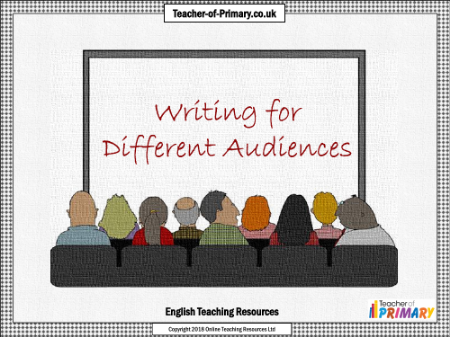Writing for Different Audiences - PowerPoint