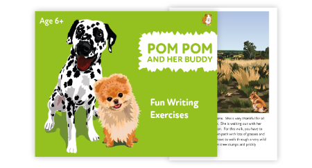 ‘Pom Pom And Her Buddy’ A Fun Writing And Drawing Activity (6 years +)