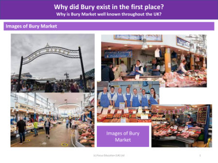 Images of Bury Market - History of Bury - Year 4