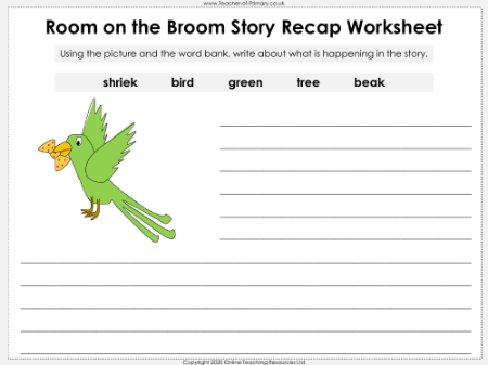 Lesson 2 - Story Recap Worksheet 2